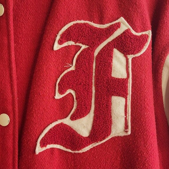 Vintage Forenza Jacket Mens Medium Old Friend University 58 Varsity 80s - Picture 7 of 16